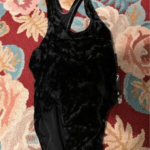 Girls Bingo brand black one piece bathing suit